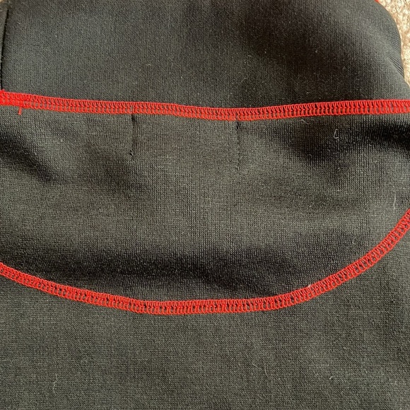 VTG Bugle Boy Dimension Mock Turtleneck Pullover Black/Red Embroidered Large - Picture 12 of 12